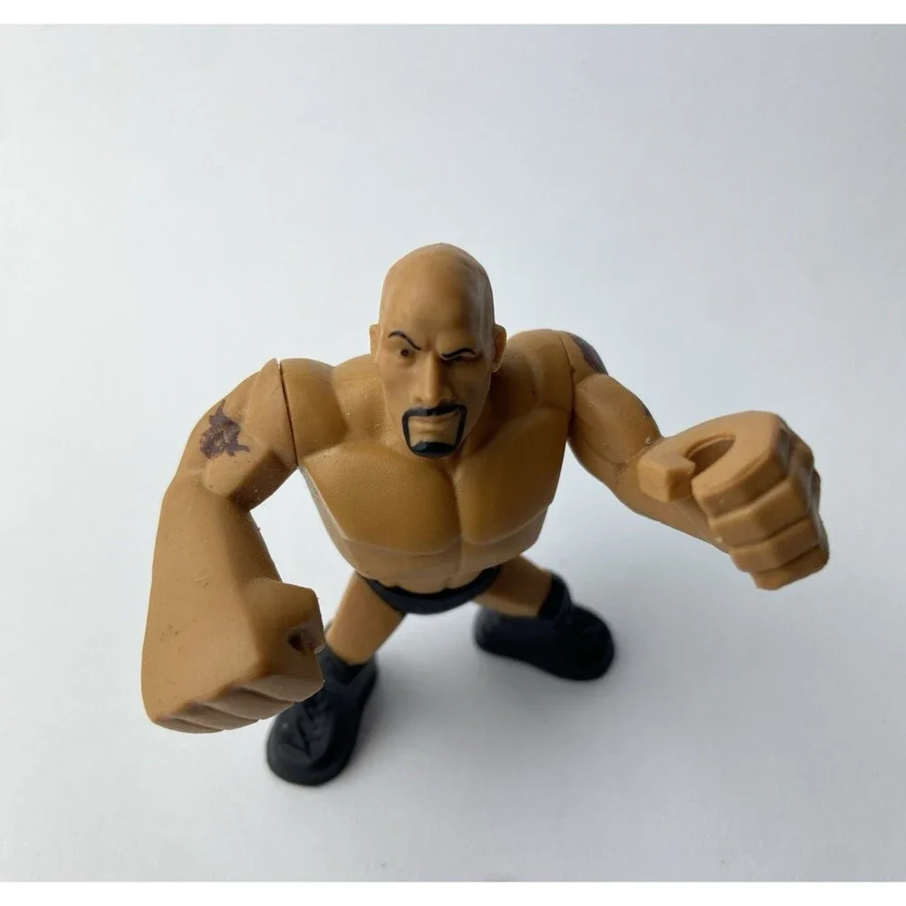 2012 Mattel WWE Rumblers THE ROCK Mini Figure Or Cake Topper